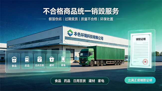 不合格商品统一销毁服务公司